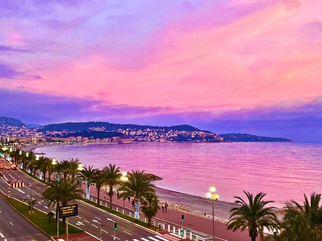 Aparthotel Riviera - Promenade Des Anglais - 1 Bedroom Ac Apartement - Amazing Sea View - Large Terrasse - Balcon Vague Bleue Nice Eksteriør bilde